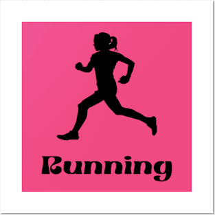 Women Running for Fitness Posters and Art